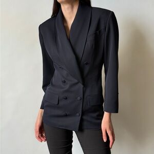 Jean Paul Gaultier Navy Double-Breasted Blazer